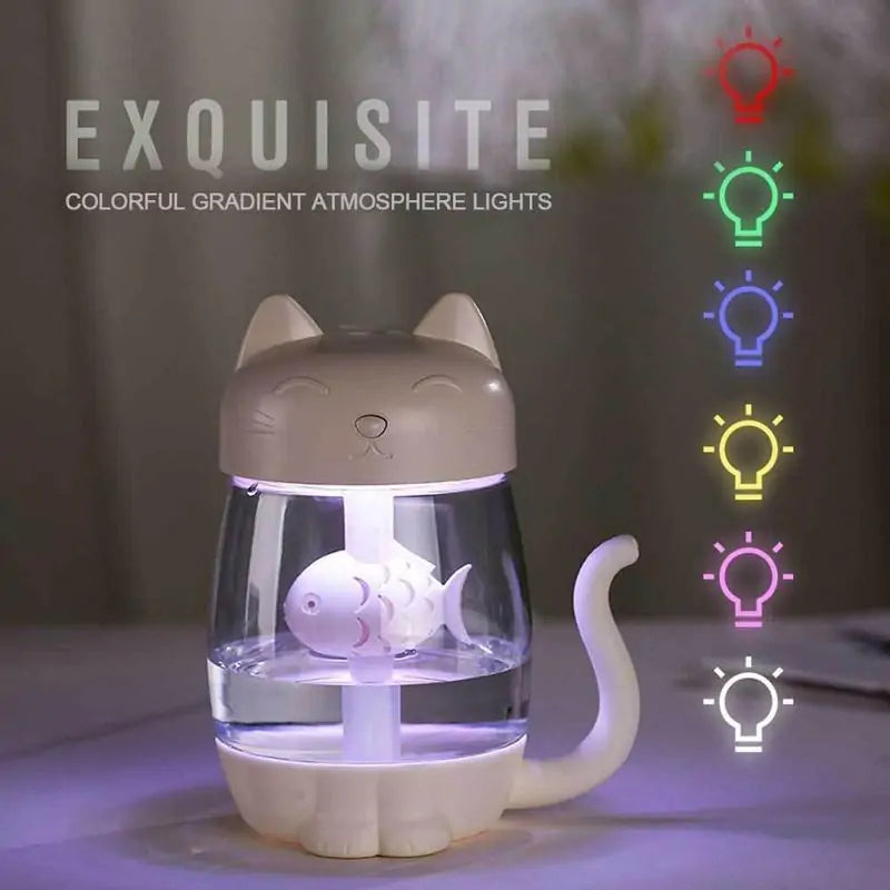Adorable 3 in 1 Cat Air Humidifier