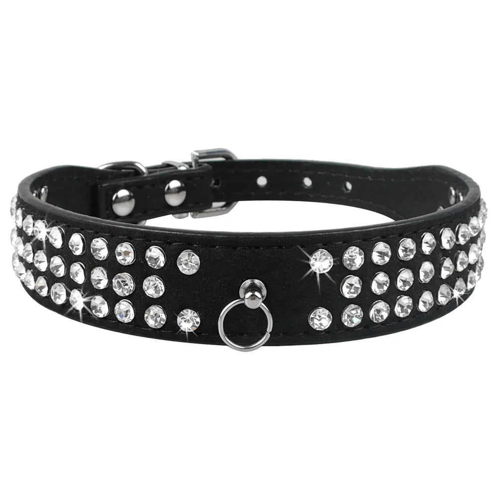 Cat Collar Adjustable Leather Bowknot
