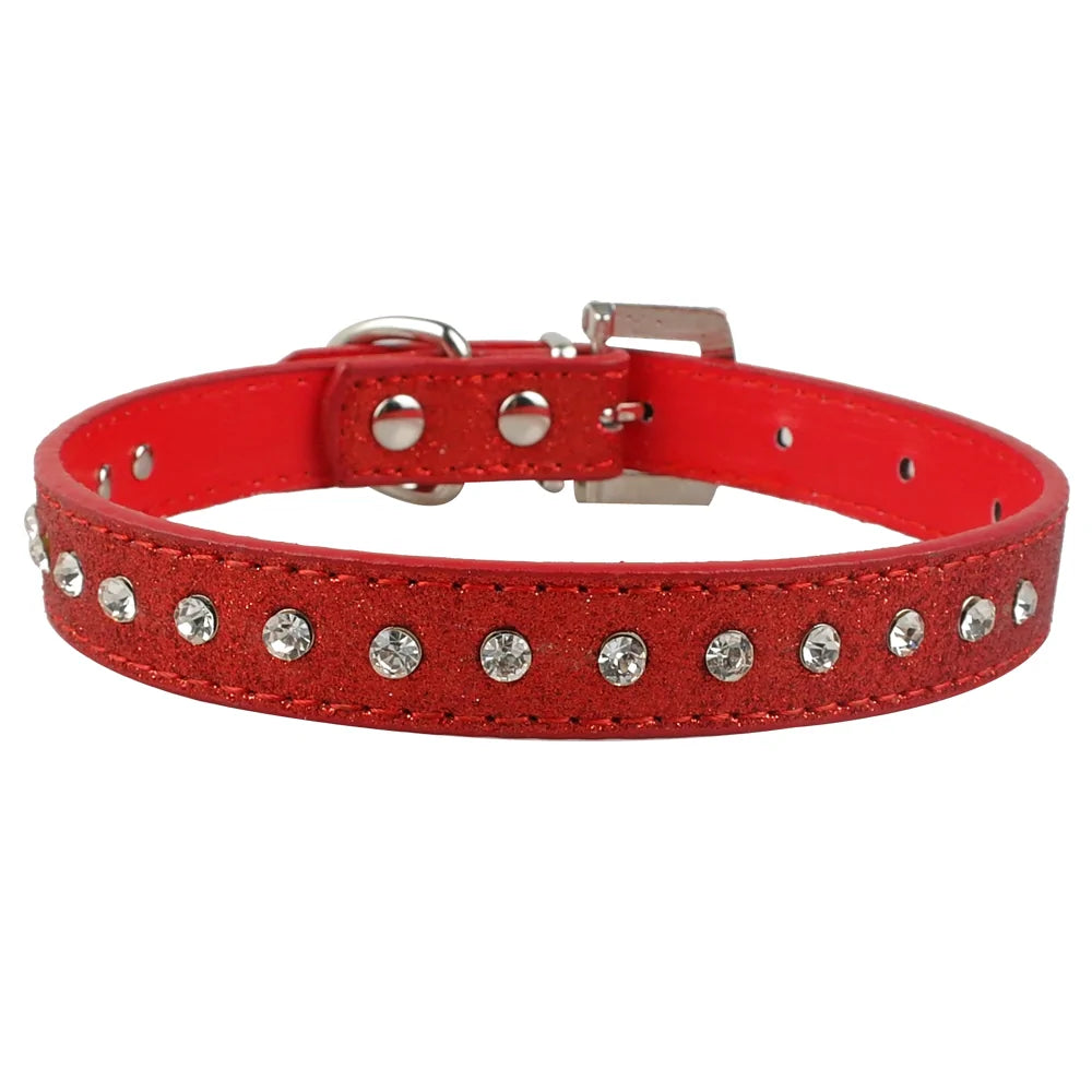 Cat Collar Adjustable Leather Bowknot