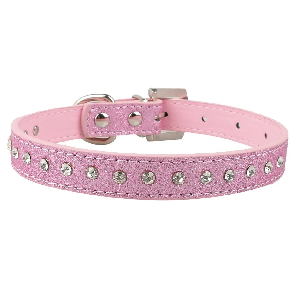 Cat Collar Adjustable Leather Bowknot